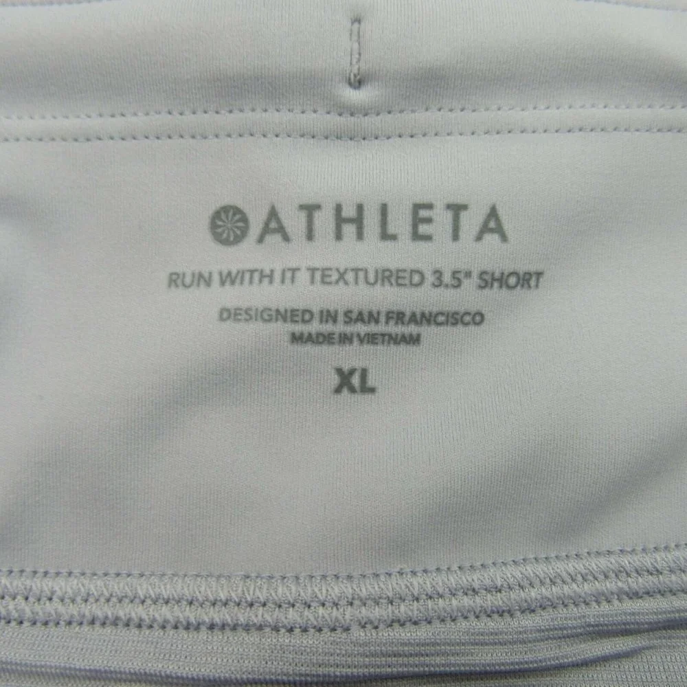 Athleta Run With It Textured 3.5" Shorts Womens XL - Picture 9 of 11